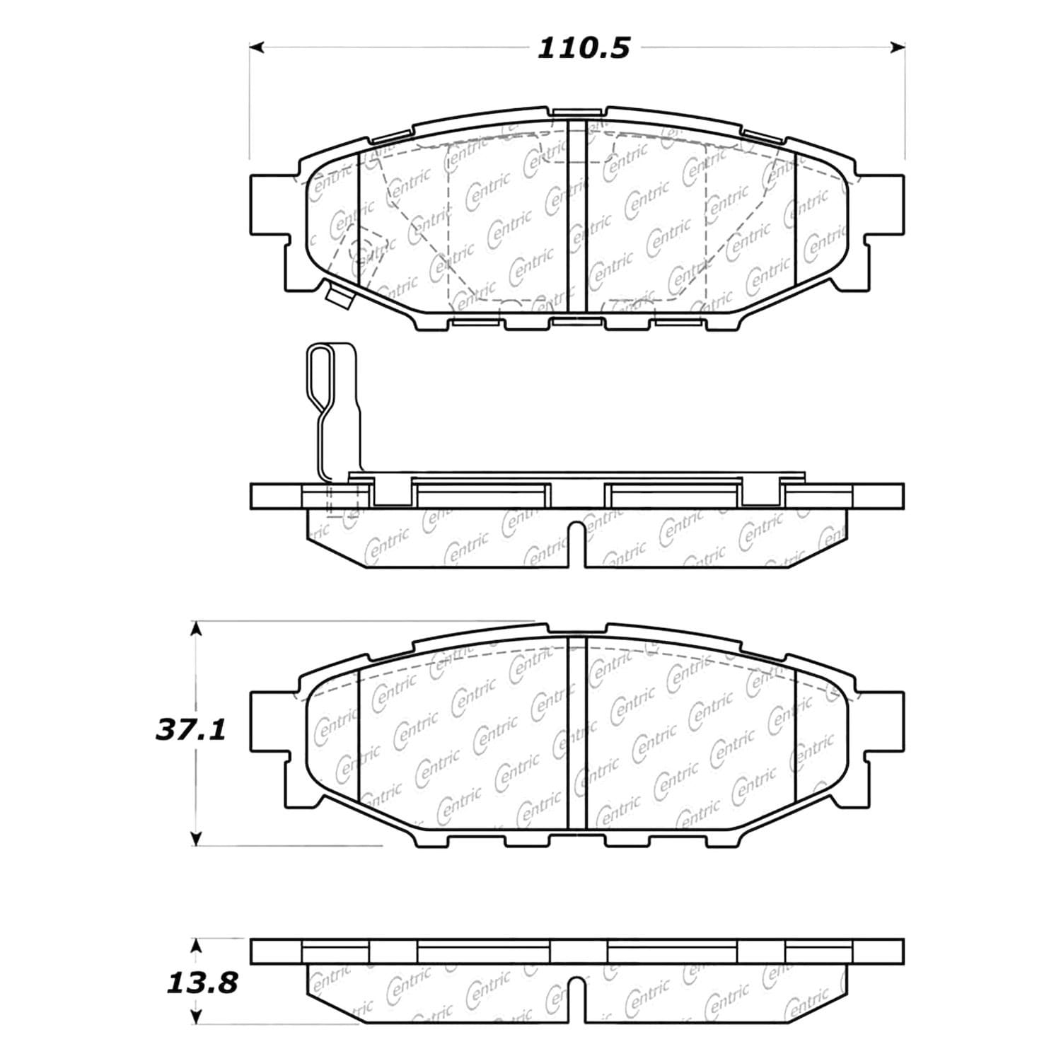 BR KLO SUBARU IMPEREZA 08-15 A+