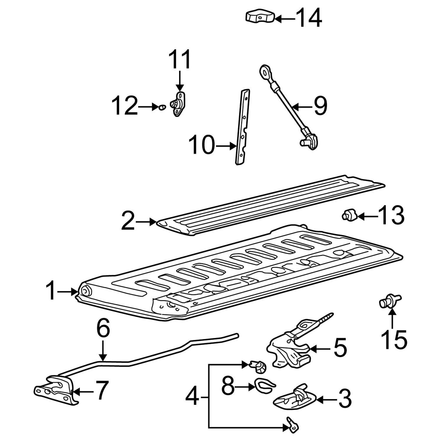 FÓÐRING LAMIR HLERA FO F350 99-04 V