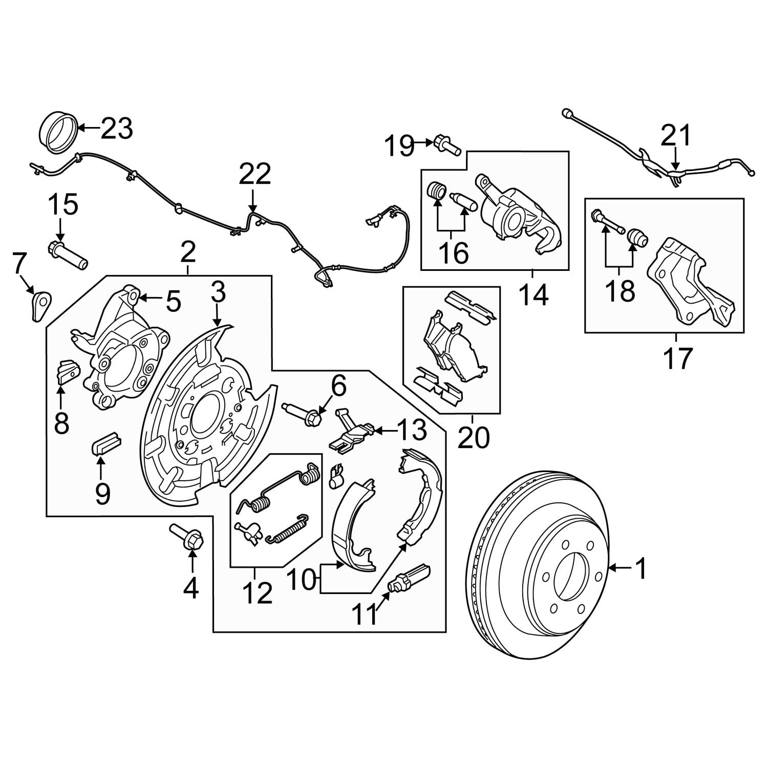 BR DISK FO F-150 18-20 6 G A  EXPED